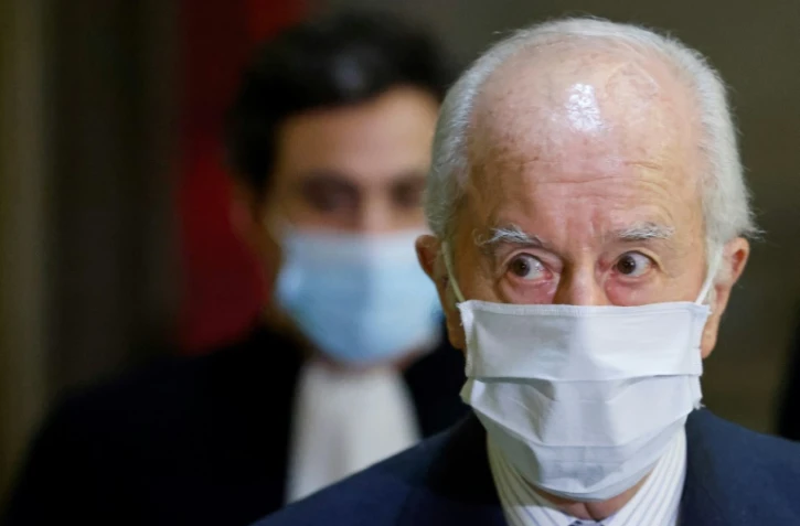 Edouard Balladur lors de son procès devant la Cour de justice de la République, le 27 janvier 2021 à Paris