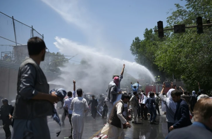 Manifestation demandant la démission du gouvernement, le 2 juin 2017 à Kaboul
