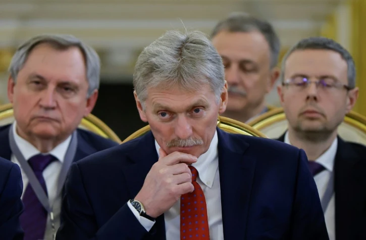 Le porte-parole du Kremlin Dmitri Peskov lors d'un meeting de L'Union économique eurasiatique (UEA), le 8 mai 2024 à Moscou