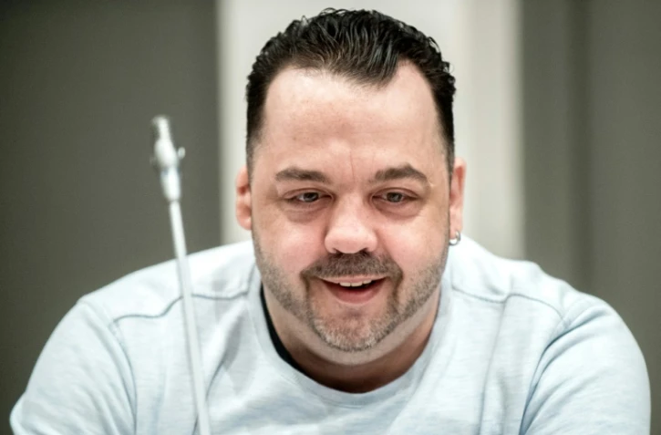 Niels Högel, un ex-infirmier allemand accusé d'une centaine de meurtres de patients par injection, lors de son procès le 16 mai 2019 à Oldenbourg