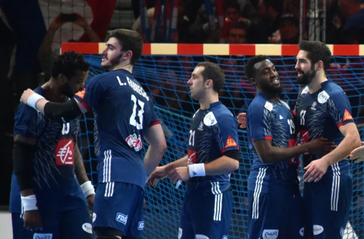 L'équipe de France de handball victorieuse de l'Islande en 8e de finale du Mondial, le 21 janvier 2017, à Lille