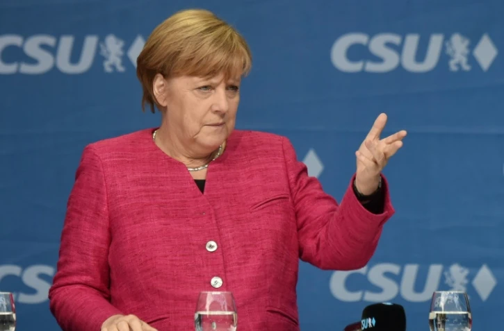 La chancelière allemande Angela Merkel lors d'un meeting de campagne à Munich, le 22 septembre 2017