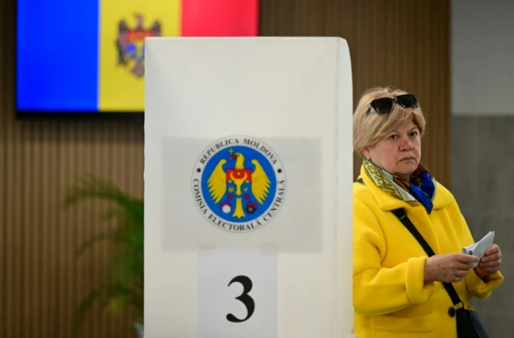 Les Moldaves élisent leurs nouveaux députés, Chisinau, le 28 septembre 2025 Les Moldaves votaient le 28 septembre 2025