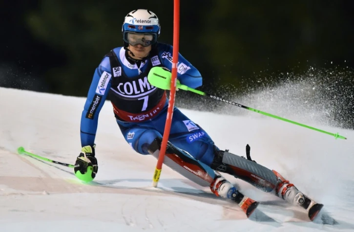 Le Norvégien Henrik Kristoffersen lors du slalom de Madonna di Campiglio, le 22 décembre 2016