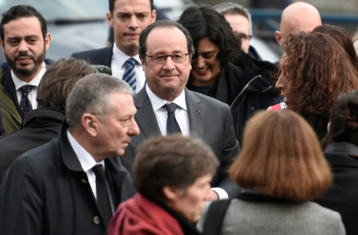 François Hollande le 14 février 2017 à Aubervilliers