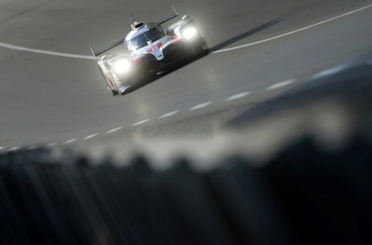 L'Espagnol Fernando Alonso, dans sa Toyota TS050-Hybrid LMP1, lors des essais libres, au Mans, le 12 juin 2019