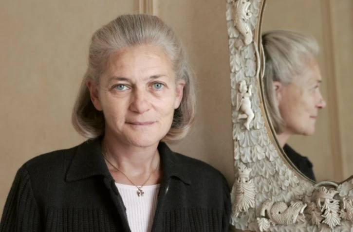 La philosophe française Elisabeth Badinter, le 26 octobre 2005 à Paris