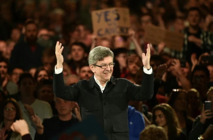 Jean-Luc Mélenchon à Lille le 12 avril 2017