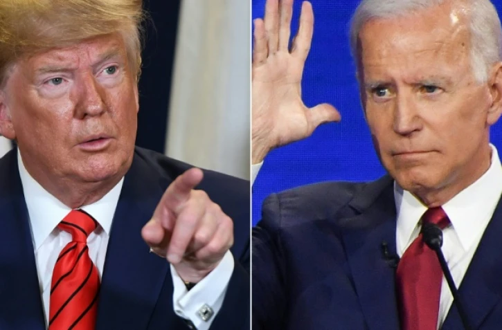 Donald Trump et Joe Biden, grands rivaux dans la course à la présidentielle américaine de novembre 2020