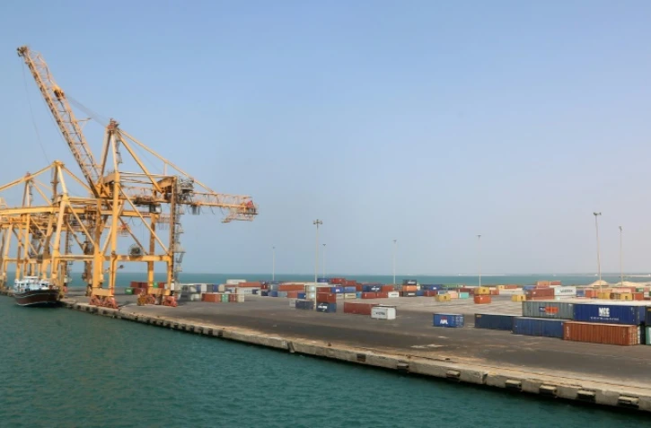 Une vue du port rebelle de Hodeida, le 7 novembre 2017