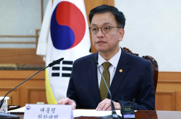 Le ministre des Finances sud-coréen, Choi Sang-mok, après sa nomination comme président par intérim à Séoul, le 27 décembre 2024