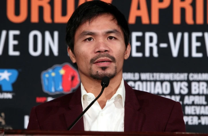 Le boxeur philippin Manny Pacquiao, le 19 janvier 2016 Ă Beverly Hills