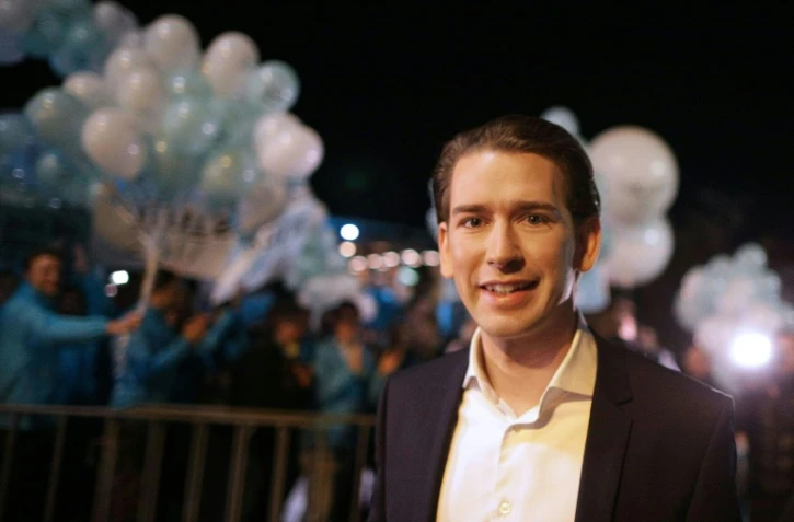 Le président du Parti populaire autrichien (ÖVP) le 11 octobre 2017 à Vienne