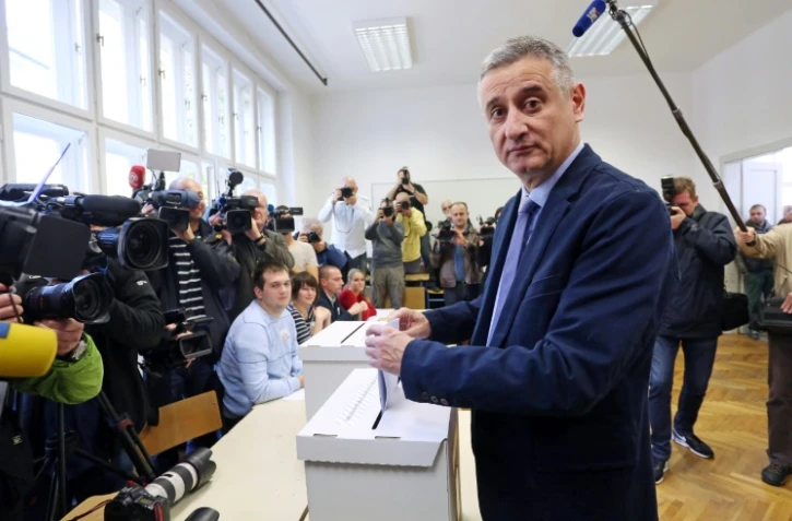 Tomislav Karamarko, leader du principal parti d'opposition croate, le 8 novembre 2015 à Zagreb