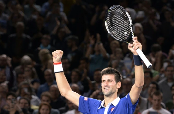 Novak Djokovic vainqueur du Masters 1000 de Paris-Bercy aux dépens d'Andy Murray, le 8 novembre 2015
