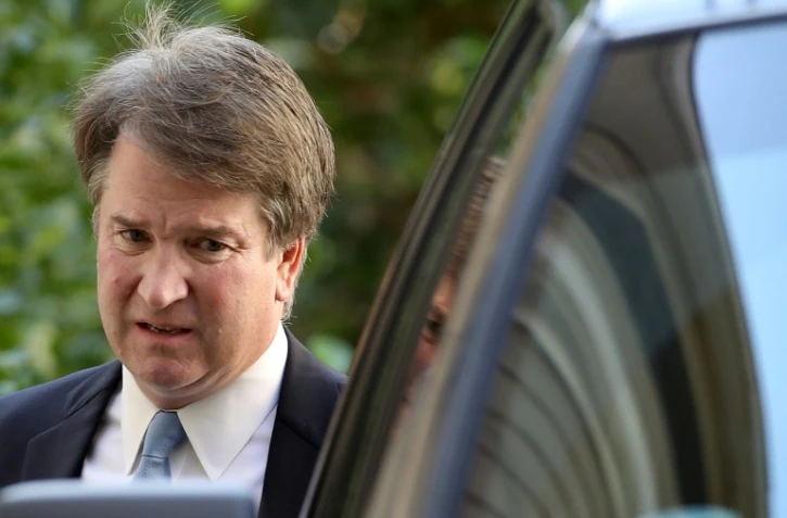 Le juge Brett Kavanaugh quitte son domicile de Chevy Chase, le 19 septembre 2018 dans le Maryland, 