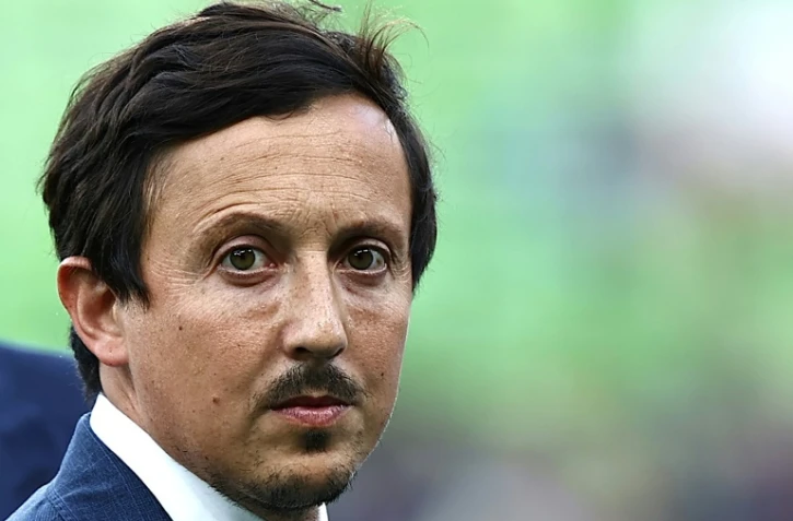 Le président espagnol de l'OM, Pablo Longoria, avant le match de Ligue 1 entre le FC Metz et l'Olympique de Marseille, à Metz, le 18 août 2023