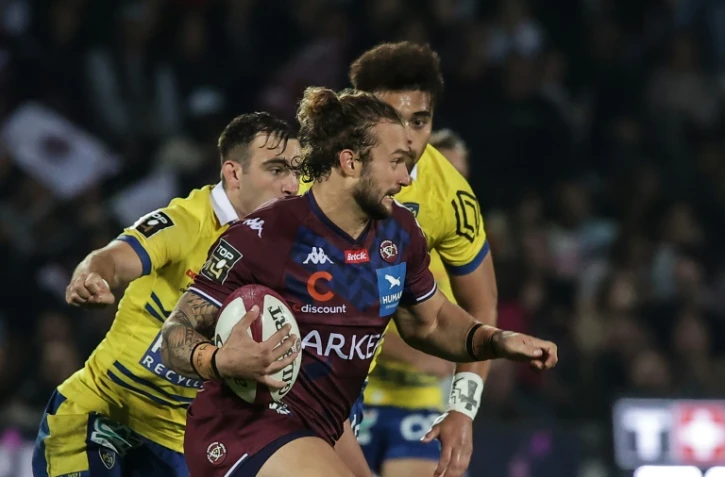 Le centre italien de Bordeaux-Bègles Federico Mori contre Clermont en Top 14, le 30 octobre 2021 à Bordeaux 