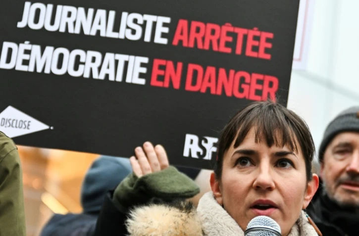 La journaliste Ariane Lavrilleux à Paris le 17 janvier 2025