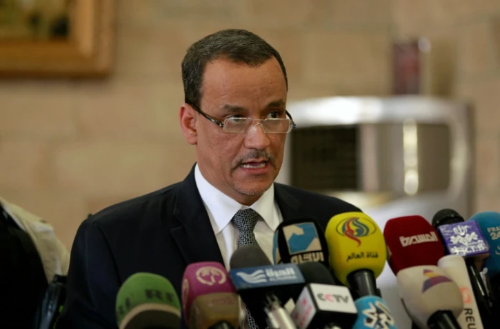 Le médiateur de l'ONU au Yémen, Ismaïl Ould Cheikh Ahmed, le 14 janvier 2016 à Sanaa