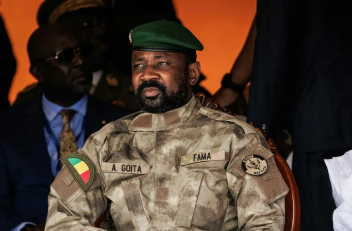Le chef de la junte, le colonel Assimi Goïta, lors des festivités pour l'anniversaire de l'indépendance du Mali, le 25 septembre 2022 à Bamako