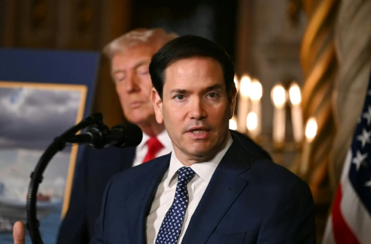 Le secrétaire d'Etat américain Marco Rubio, à Palm Beach aux Etats-Unis, le 22 décembre 2025