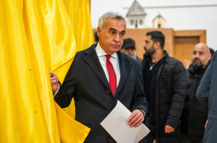 Le candidat d'extrême droite à la présidentielle roumaine Calin Georgescu, le 1er décembre 2024 à Bucarest