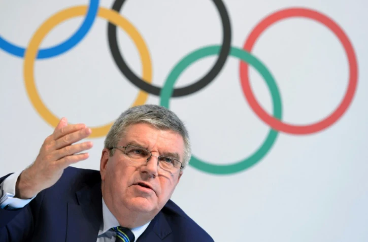 Le président de commission exécutive du CIO, Thomas Bach, lors d'une conférence de presse le 21 juin 2016 à Lausanne