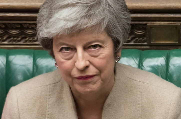 Une photo de la Première ministre britannique Theresa May diffusée par le Parlement le 29 mars 2019
