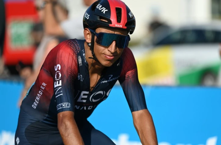 Le Colombien Egan Bernal lors de l'étape Alleroed-Koege, Danemark, le 16 août 2022