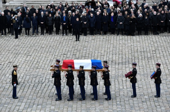 Cérémonie aux Invalides en hommage à Jean Daniel, le 28 février 2020