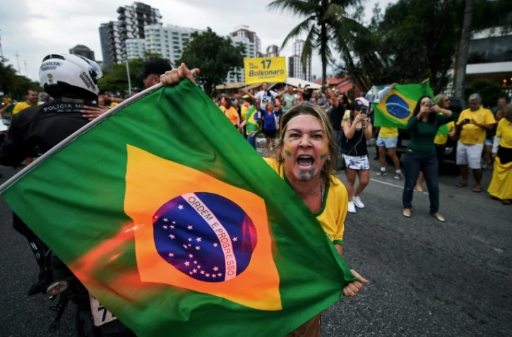 Un supporter de Jair Bolsonaro à Rio de Janeiro le 29 septembre 2018