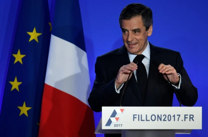 Le candidat LR à la présidentielle François Fillon, le 6 février 2017, lors de sa conférence de presse à Paris