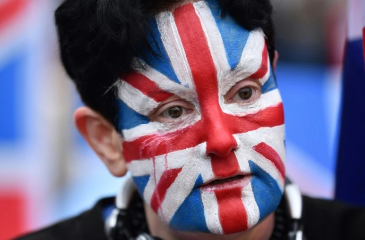 Partisans et opposants au Brexit près du Parlement, le 31 janvier 2020, à quelques heures du départ du Royaume Uni de l'Union européenne, le 31 janvier 2020 