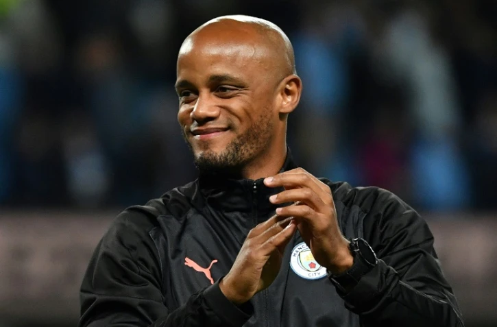 Vincent Kompany lors d'un match de gala organisé en son honneur par Manchester City à l'Etihad Stadium le 11 septembre 2019 