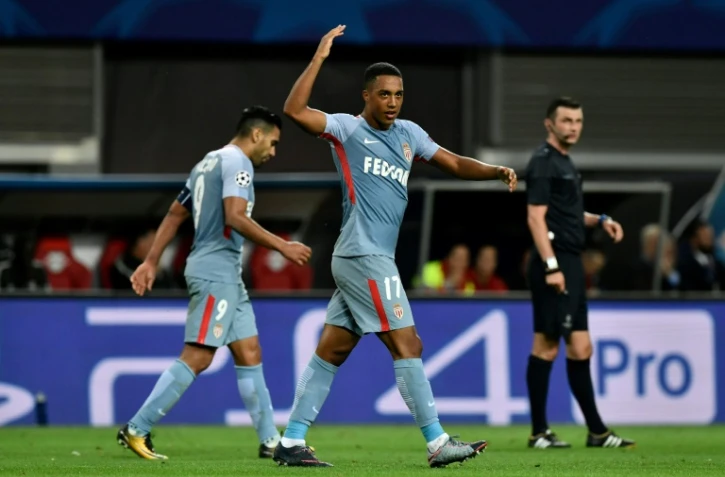 Monaco accroché à Leipzig dans le groupe G, avec le but d'égalisation signé Youri Tielemans, le 13 septembre 2017 