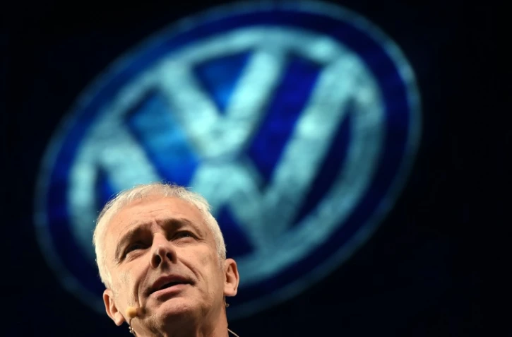 Le PDG de Volkswagen Matthias Mueller à Detroit le 10 janvier 2016