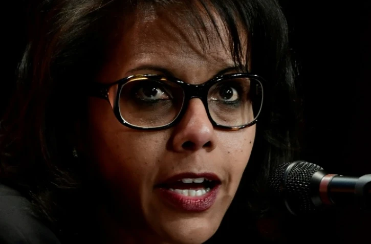 La journaliste Audrey Pulvar, le 5 mai 2017 à Paris