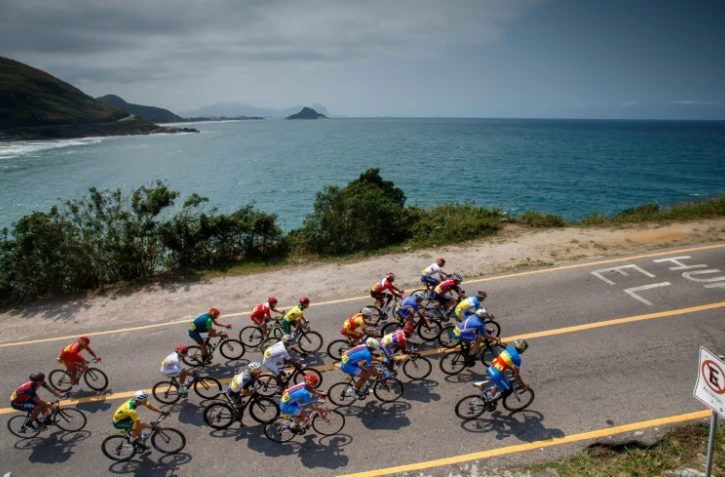 Des cyclistes aux Jeux paralympiques, le 17 septembre 2016 à Rio