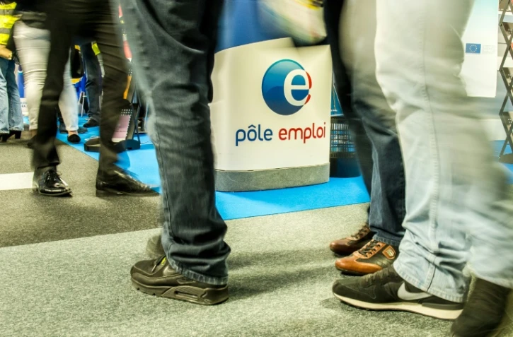 Un stand de Pôle Emploi, le 28 mai 2015 à Lille