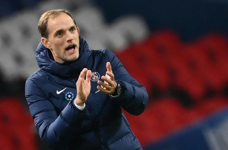 L'entraîneur allemand du Paris Saint-Germain, Thomas Tuchel, lors du match de L1 contre Rennes, le 7 novembre 2020 au Parc des Princes