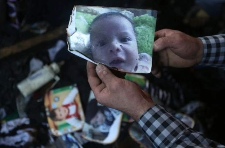 Une photo du bébé palestinien, publiée le 31 juillet 2015, décédé lors de l'incendie de la maison de sa famille dans lequel son père et sa mère sont également décédés à la suite de leurs blessures 