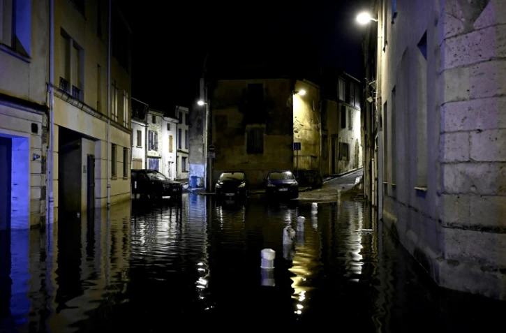 Les eaux des inondations à Agen le 9 septembre 2021  