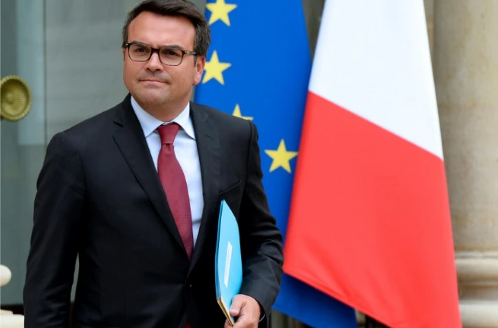 Thomas Thévenoud, secrétaire d'État chargé du Commerce extérieur, quitte l'Elysée après un conseil des ministres le 27 août 2014