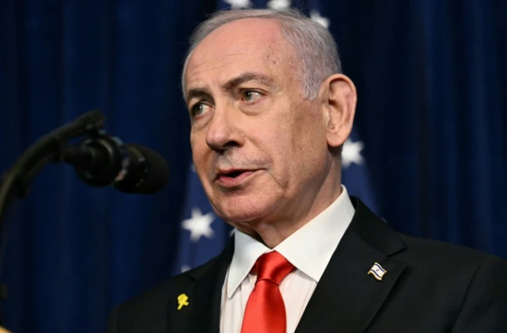 Le Premier ministre israélien Benjamin Netanyahu lors d'une visite à la résidence de Donald Trump  à Mar-a-Lago en Floride le 29 décembre 2025