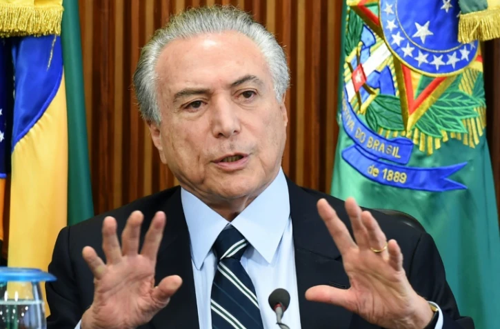 Michel Temer, président par intérim du Brésil, au palais Planalto à Brasilia le 13 mai 2016