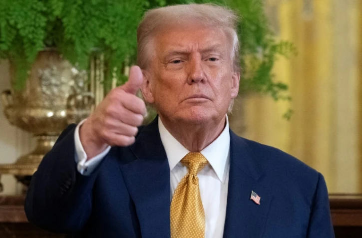 Le président américain Donald Trump à la Maison Blanche, le 22 juillet 2025 à Washington
