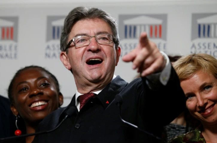 Jean-Luc Mélenchon à l'Assemblée nationale à Paris, le 27 juin 2017