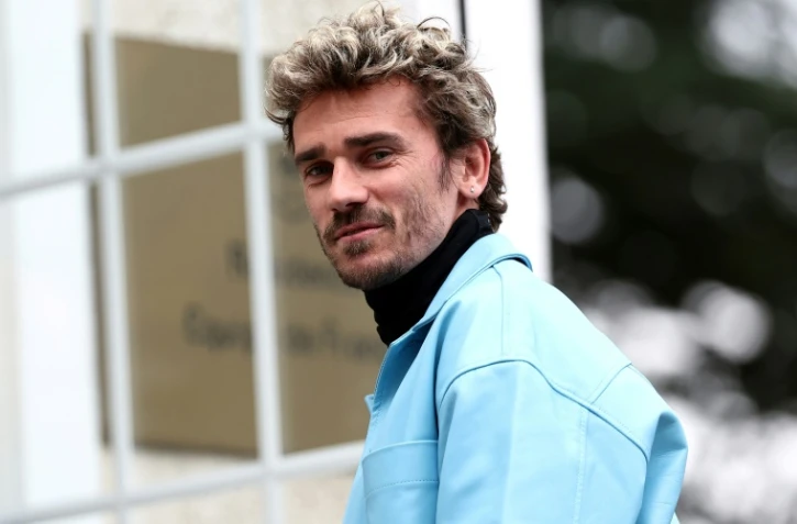 Antoine Griezmann à son arrivée à Clairefontaine, le 18 mars 2024 avant l'annonce de son forfait
