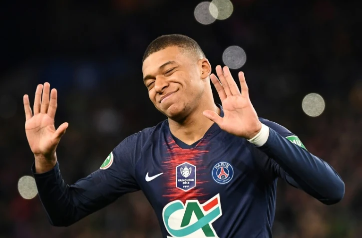 L'attaquant du Paris-SG, Kylian Mbappé, buteur lors de la demi-finale de la Coupe de France face à Nantes, au Parc des Princes, le 3 avril 2019